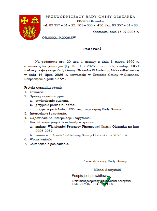 Zawiadomienie