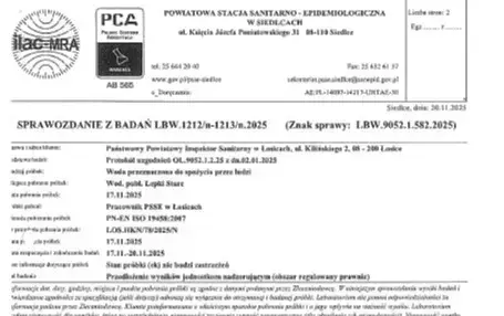 Sprawozdanie z badań Łepki Stare 20.11.2025