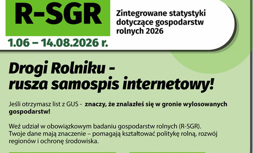 Zintegrowane statystyki dotyczące gospodarstw rolnych 2026