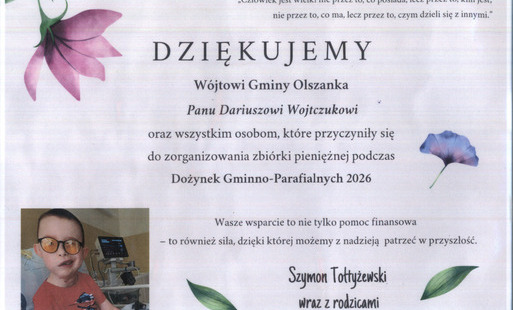 Podziękowanie